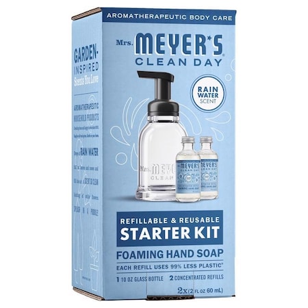 Mrs. Meyers Clean Day Mrs. Meyer's Clean Day Rain Water Scent Foam Hand Wash Starter Kit 11842